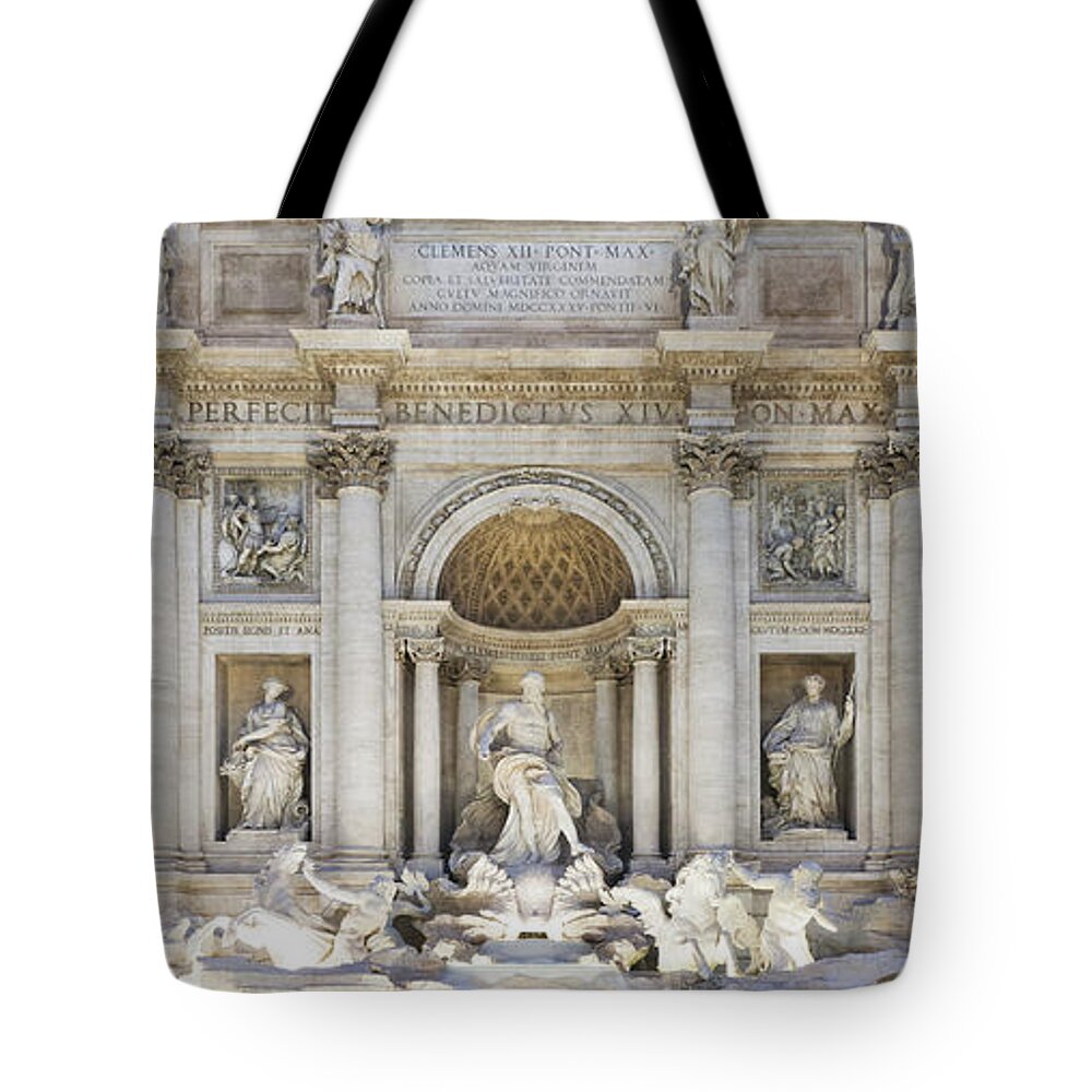 Trevi Tote Bag featuring the photograph Fontana di Trevi by Fabrizio Troiani