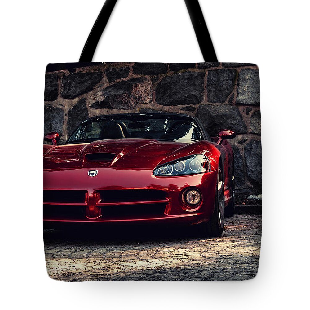 Viper Tote Bag featuring the photograph Viper #1 by Jackie Russo