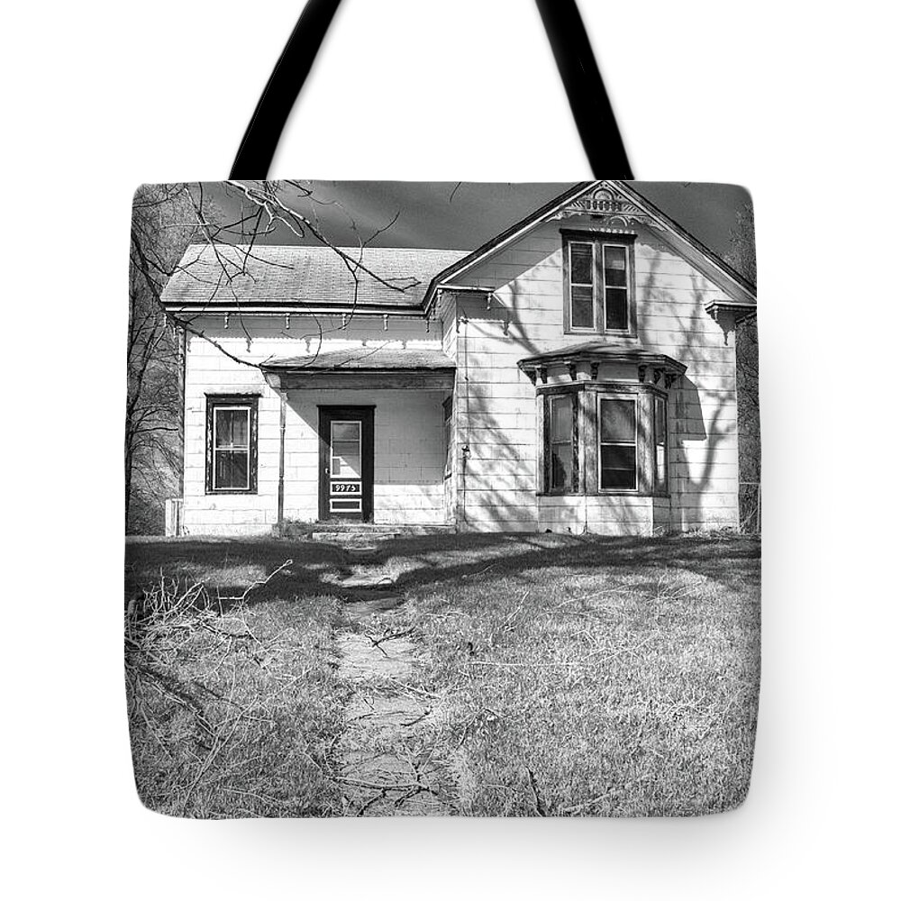 Barn Tote Bag featuring the photograph Visiting the Old Homestead by Guy Whiteley