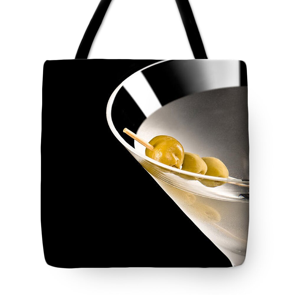 Alcohol Tote Bag featuring the photograph Vodka Martini #1 by U Schade