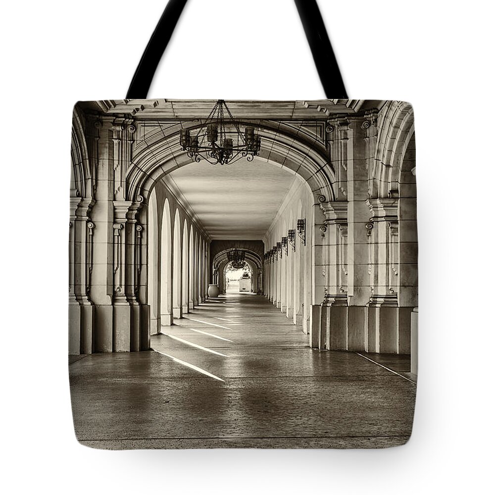 Balboa Park Tote Bag featuring the photograph A Nice Stroll At Balboa Park by Joseph S Giacalone