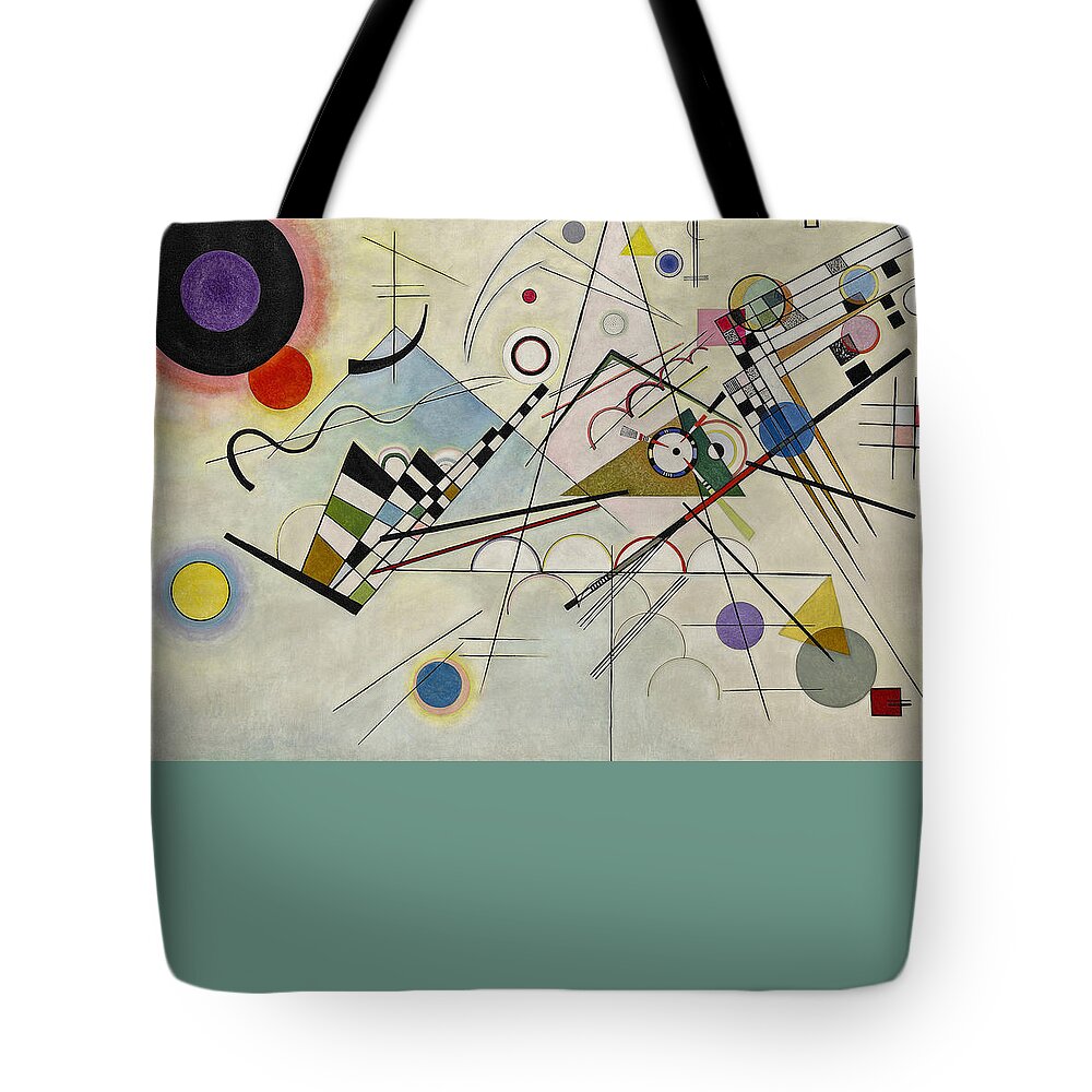 Circles In A Circle Tote Bag featuring the painting Circles In A Circle by Wassily Kandinsky