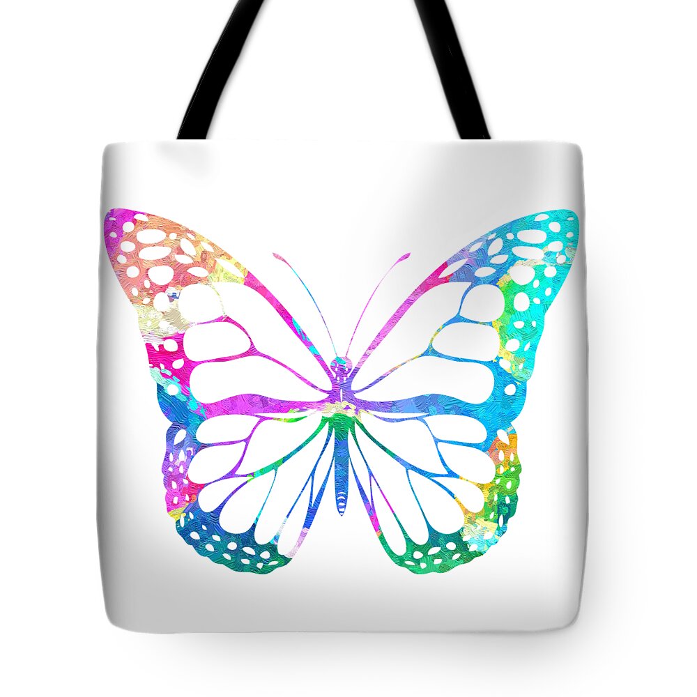 Watercolor Tote Bag featuring the painting Watercolor Butterfly by Zuzi 's