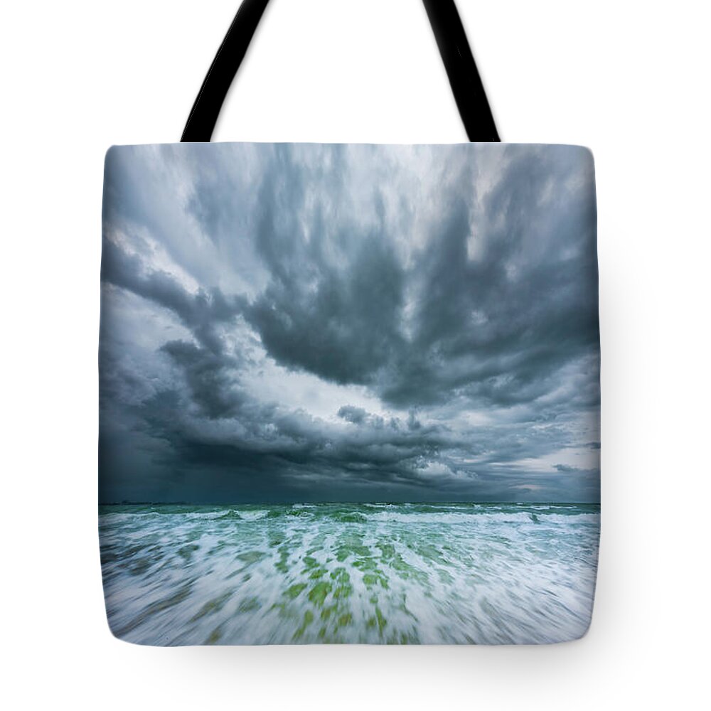 Wave Tote Bag featuring the photograph Wave #1 by David Downs