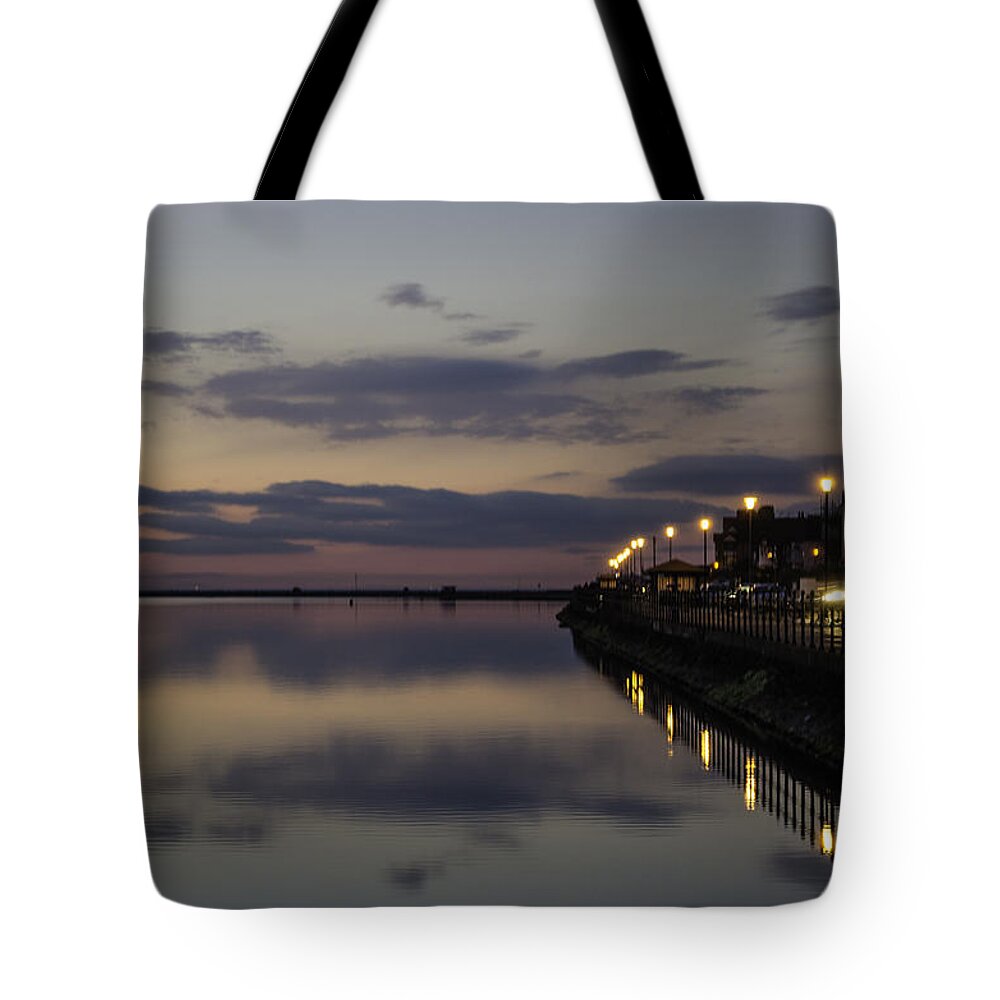 Beautiful Tote Bag featuring the photograph West Kirby Promenade Sunset #1 by Spikey Mouse Photography