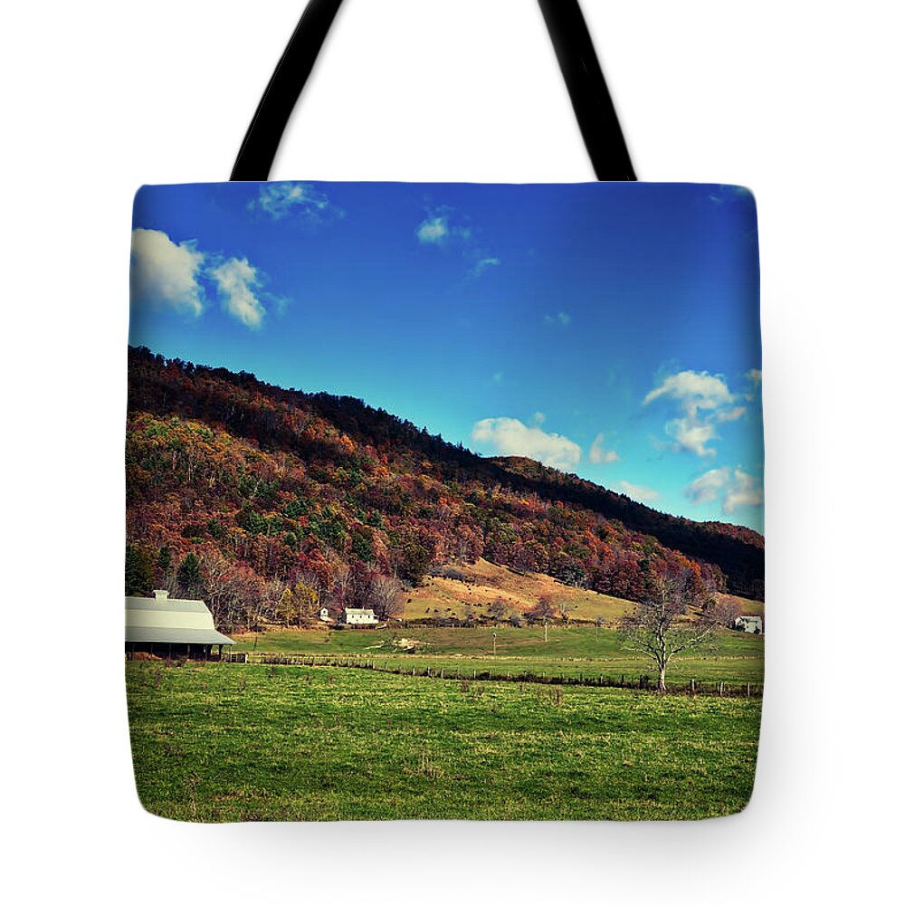 West Virginia Tote Bag featuring the photograph West Virginia Farm In Autumn #1 by Mountain Dreams