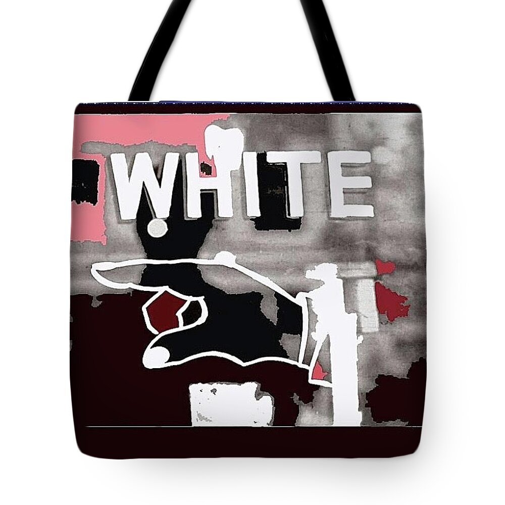 White's Only Sign Circa 1935 Tote Bag featuring the photograph White's Only Sign Circa 1935-2012 #2 by David Lee Guss