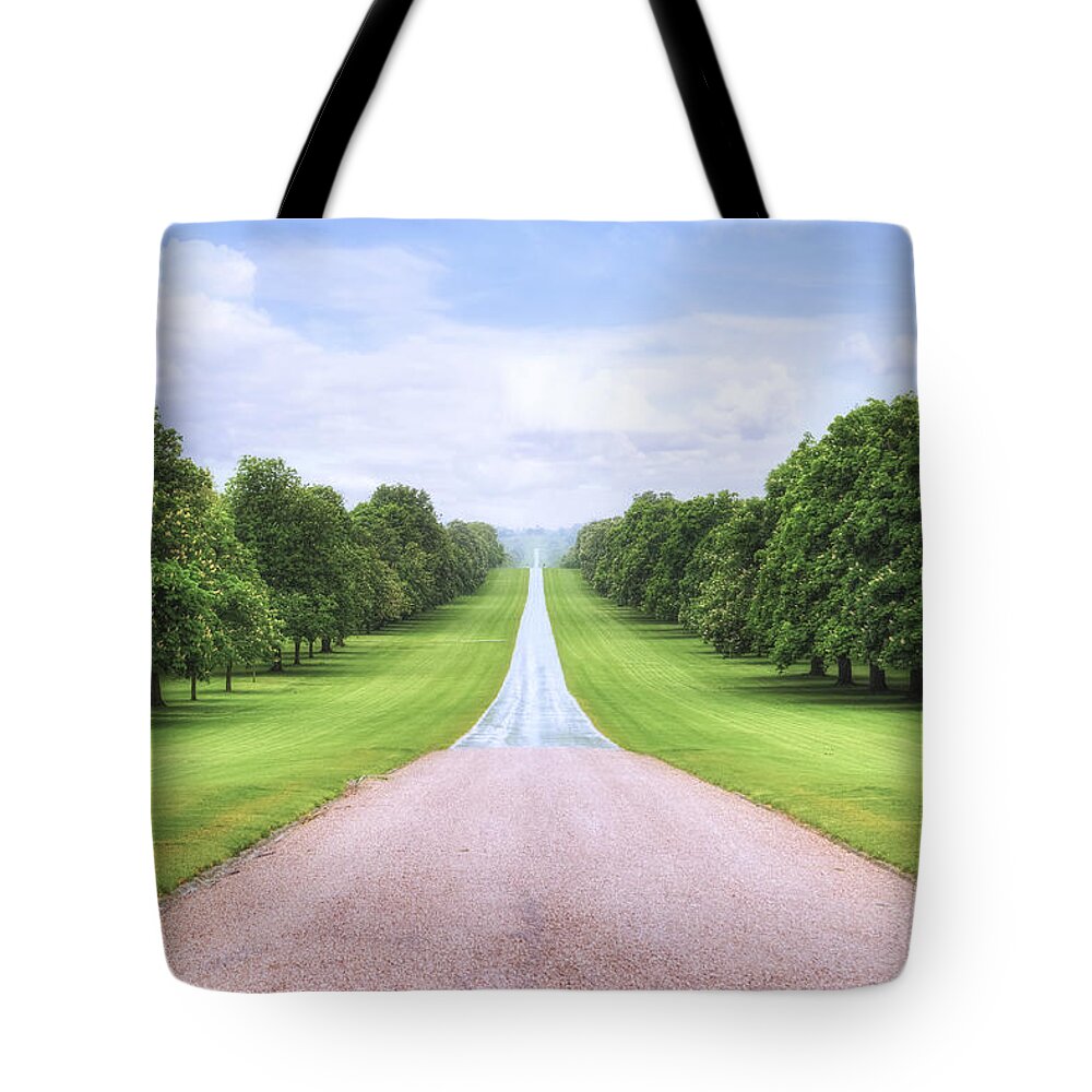 Windsor Castle Tote Bag featuring the photograph Windsor Castle - Long Walk #1 by Joana Kruse