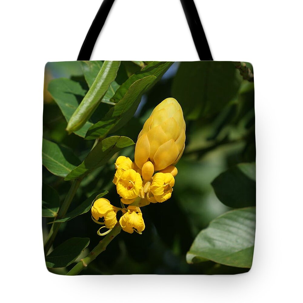 Flowers Tote Bag featuring the photograph Yellow #1 by Lois Lepisto