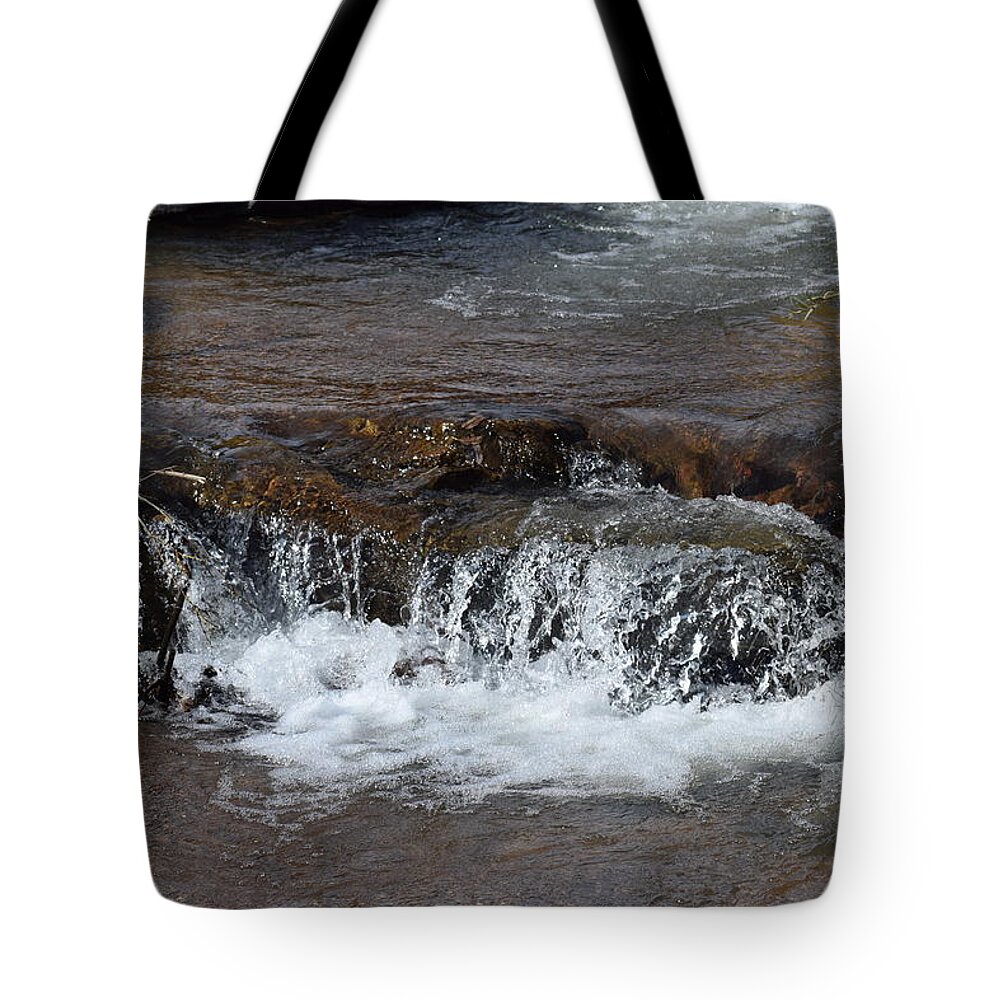 Water Tote Bag featuring the photograph Waterfall Westcliffe CO by Margarethe Binkley