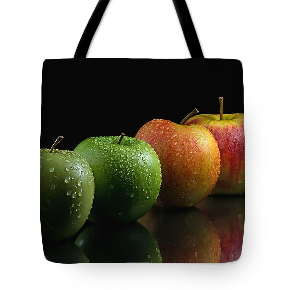 Apple Tote Bag featuring the digital art Apple #10 by Super Lovely