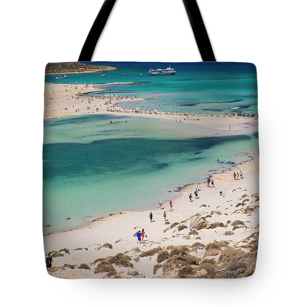 Chania Tote Bag featuring the photograph Crete #10 by Milena Boeva
