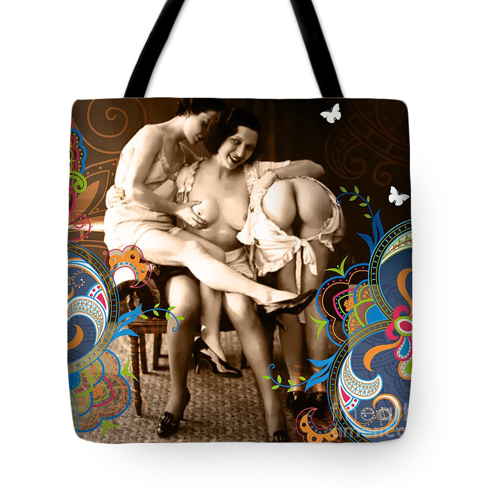 Nostalgic Seduction Tote Bag featuring the photograph Nostalgic Seduction Goddess #21 by Chris Andruskiewicz