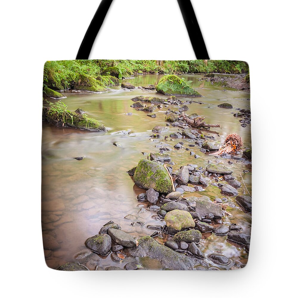 Airedale Tote Bag featuring the photograph Goit Stock Falls on Harden Beck, by Mariusz Talarek