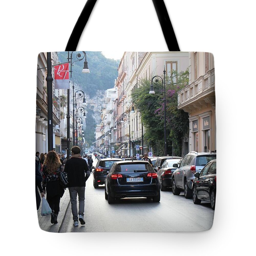 Amalfi Coast Tote Bag featuring the photograph Sorrento #13 by Donn Ingemie