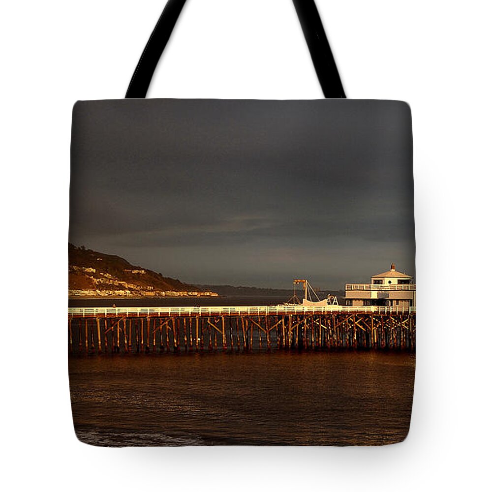 Malibu Tote Bag featuring the photograph The Malibu Pier #10 by Marc Bittan