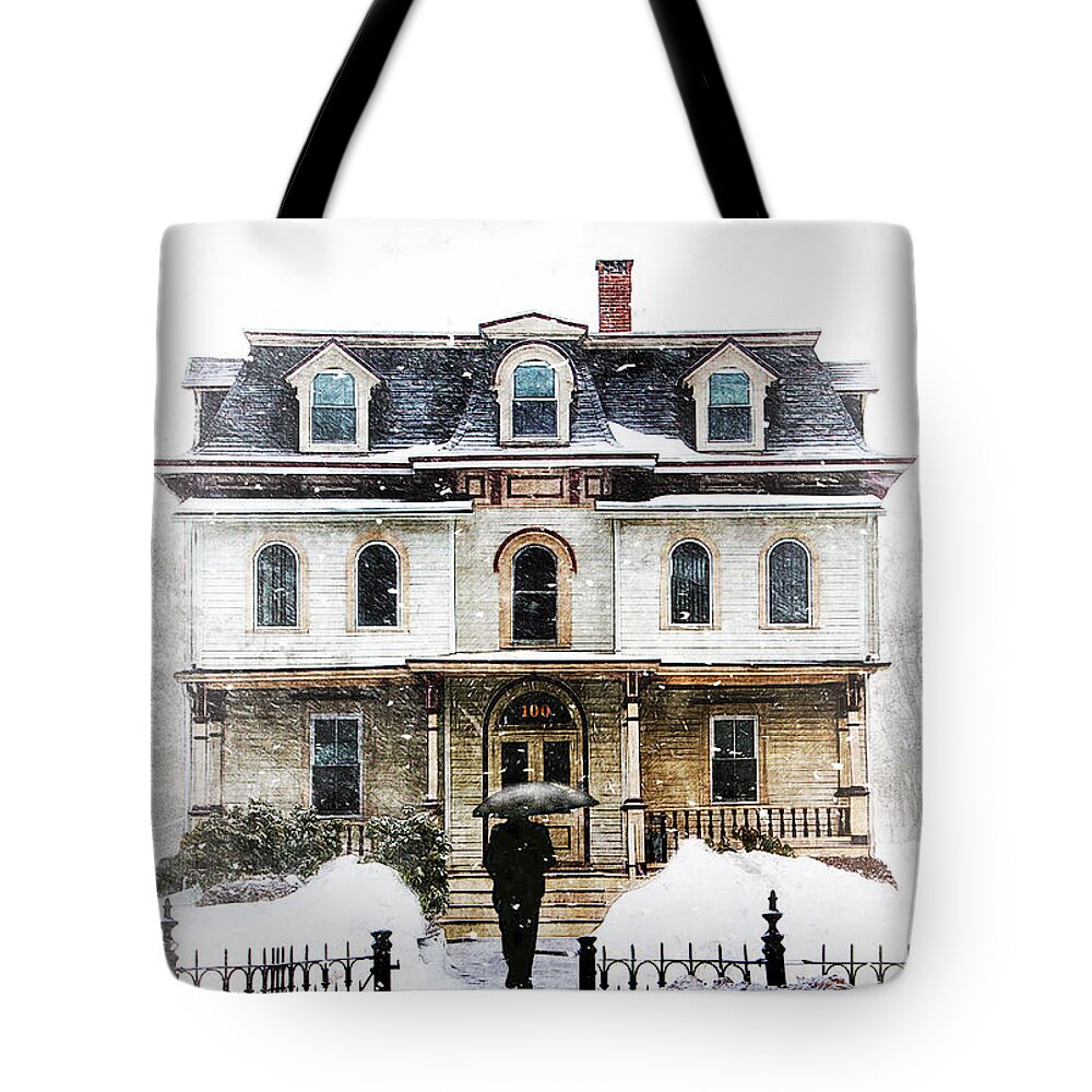 Winter Tote Bag featuring the photograph 100 East Avenue by Aleksander Rotner