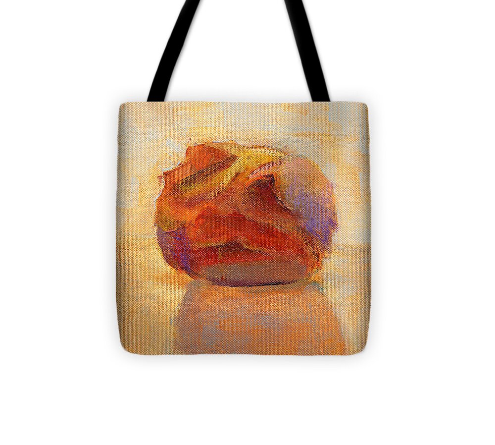 Bread Tote Bag featuring the painting Untitled #37 by Chris N Rohrbach
