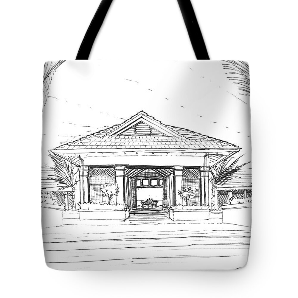 Sustainability Tote Bag featuring the drawing 10.28.Islands-8 by Charlie Szoradi