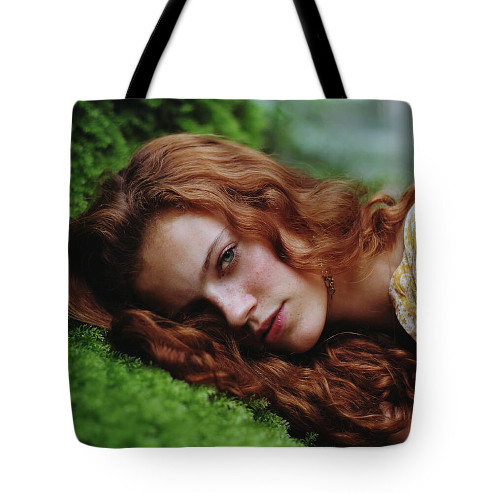 Model Tote Bag featuring the digital art Model #104 by Super Lovely