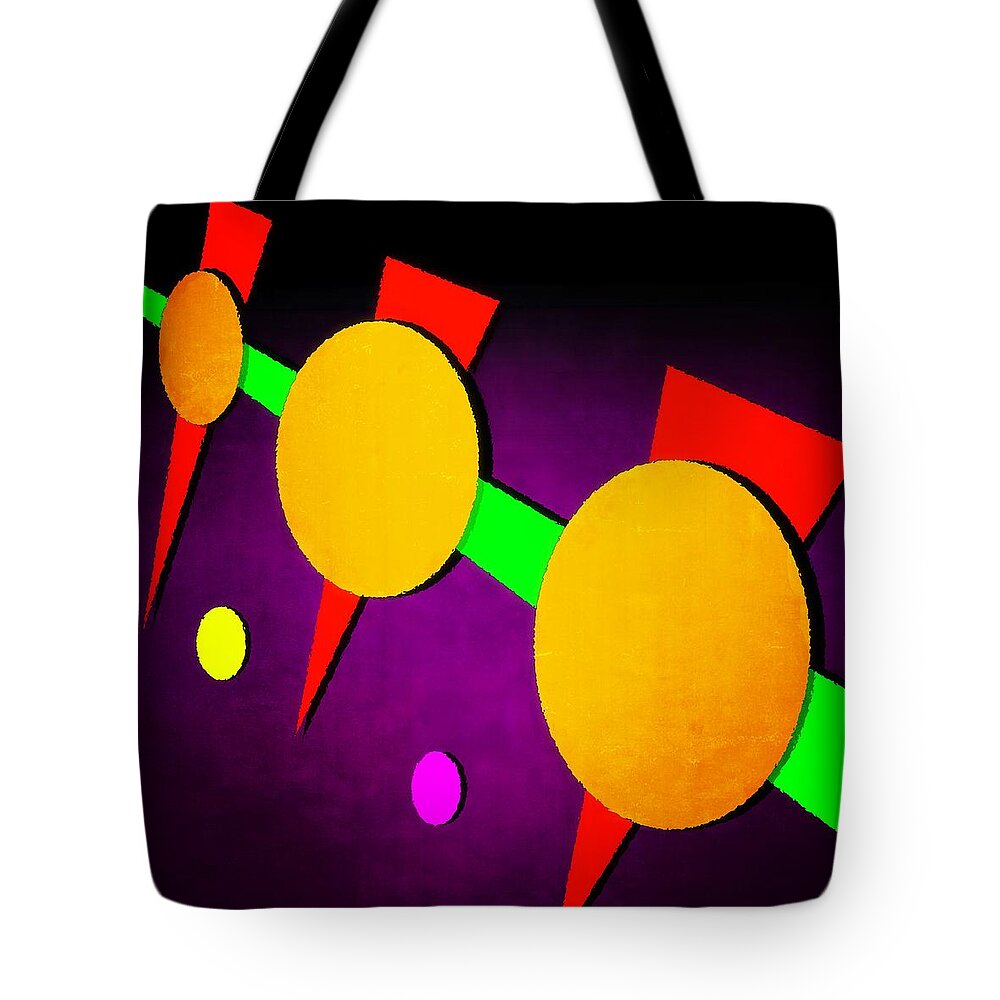 Abstract Tote Bag featuring the digital art 104 by Timothy Bulone