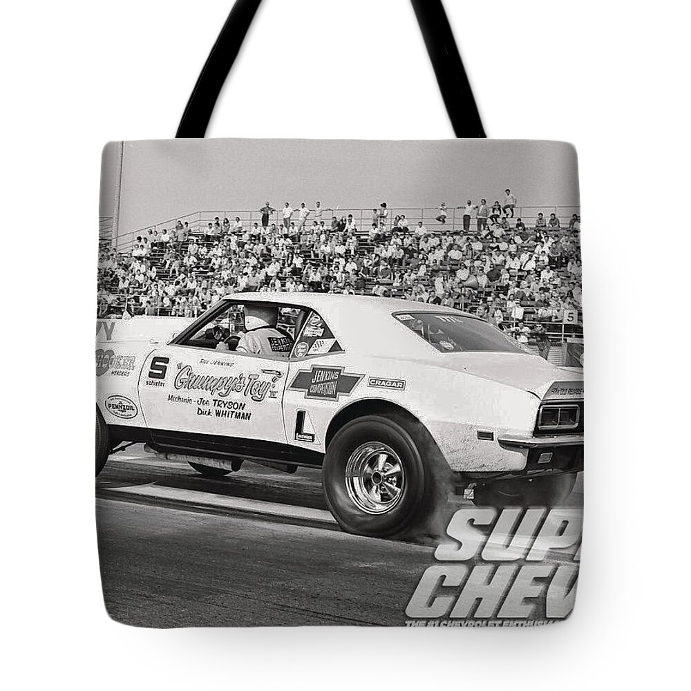 Chevrolet Tote Bag featuring the photograph Chevrolet #11 by Jackie Russo
