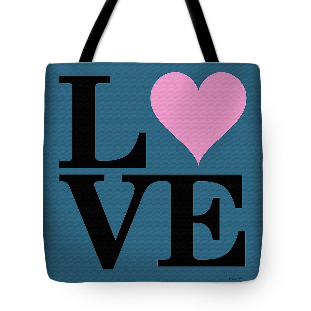 Love Tote Bag featuring the digital art Love Heart Sign #11 by Gregory Murray