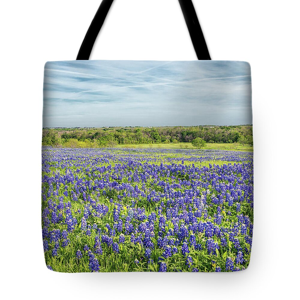 Texas Wildflowers Tote Bag featuring the photograph Texas Bluebonnets 11 by Victor Culpepper