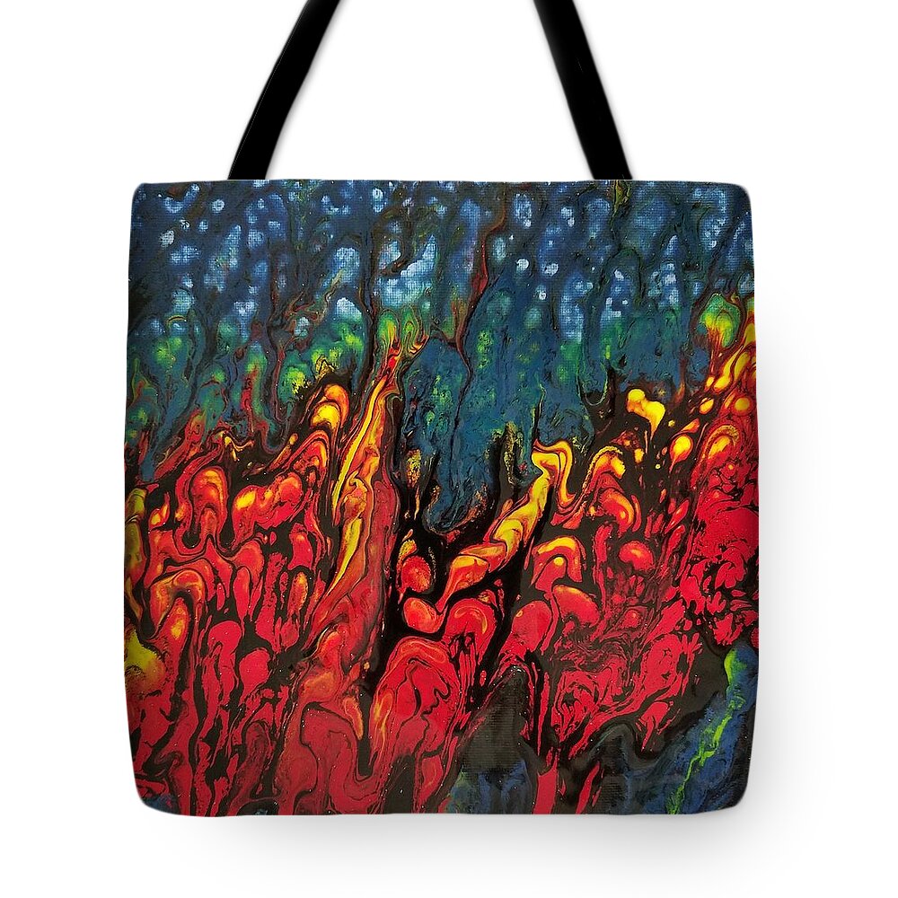 Abstract Tote Bag featuring the painting #110 #110 by Gerry Smith