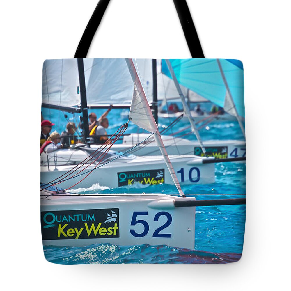 Key Tote Bag featuring the photograph Key West Race Week #170 by Steven Lapkin