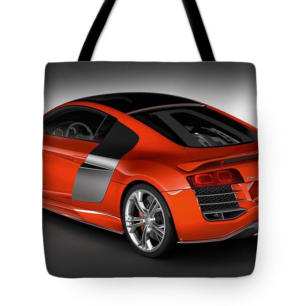 Audi Tote Bag featuring the digital art Audi by Super Lovely