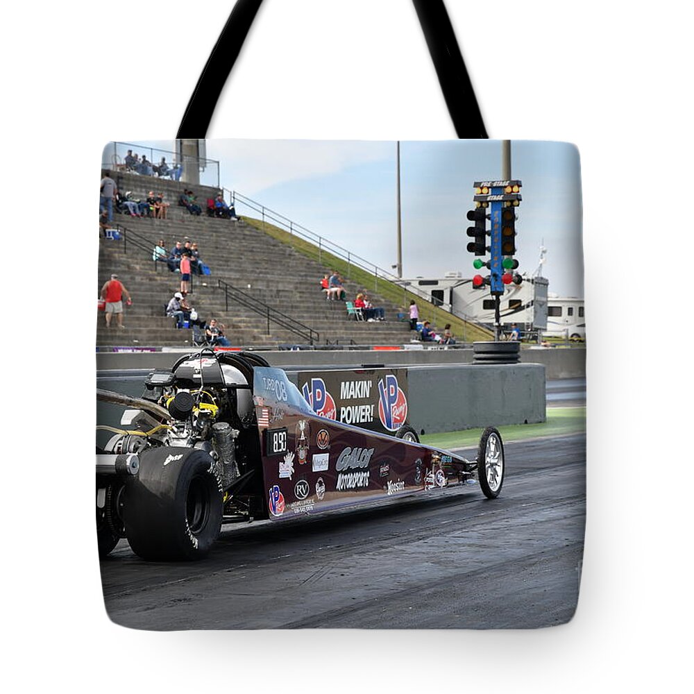 Drag Tote Bag featuring the photograph Junior Drag Racing March 2017 #12 by Jack Norton