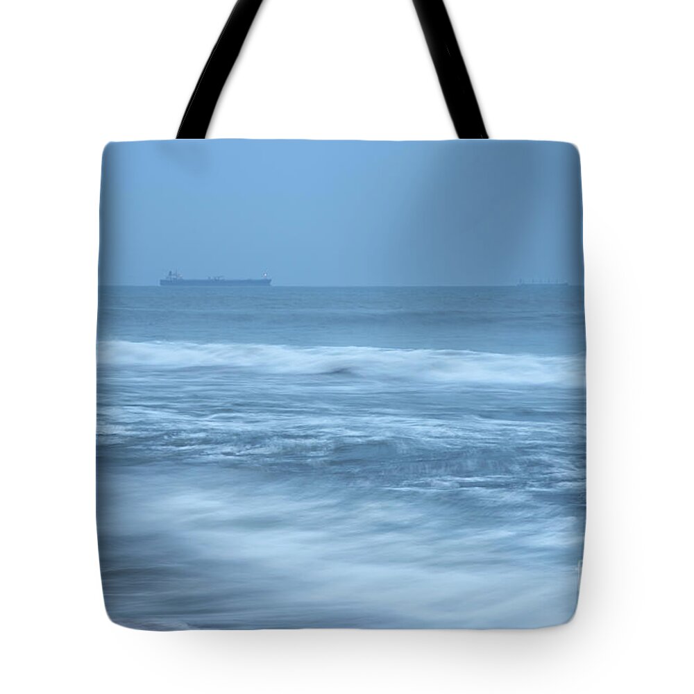 Waves Tote Bag featuring the photograph Rhythm of Ocean waves #12 by Kiran Joshi