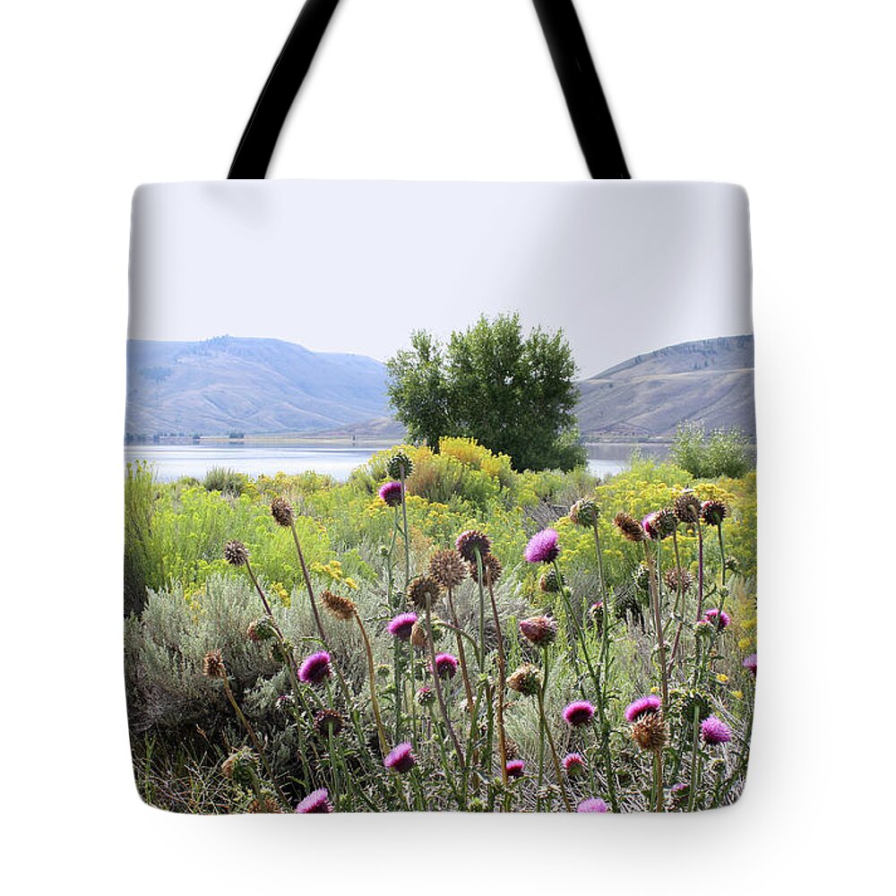 Lake Tote Bag featuring the photograph Wolford Mountain Reservoir Colorado #12 by Ellen Tully