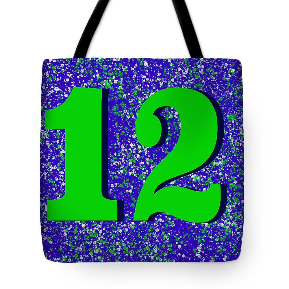 12th Man Tote Bag featuring the painting 12th Man by Becky Herrera