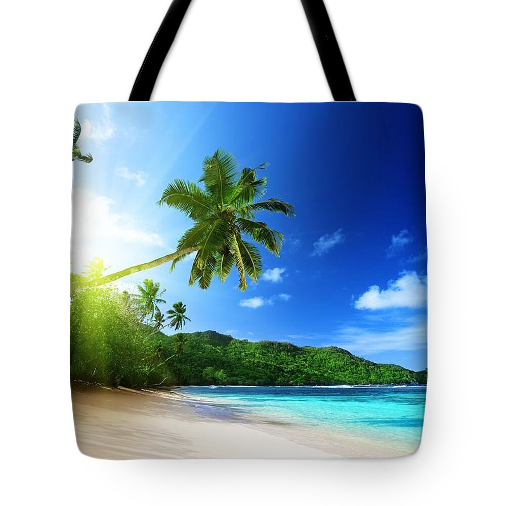 Beach Tote Bag featuring the digital art Beach #13 by Maye Loeser