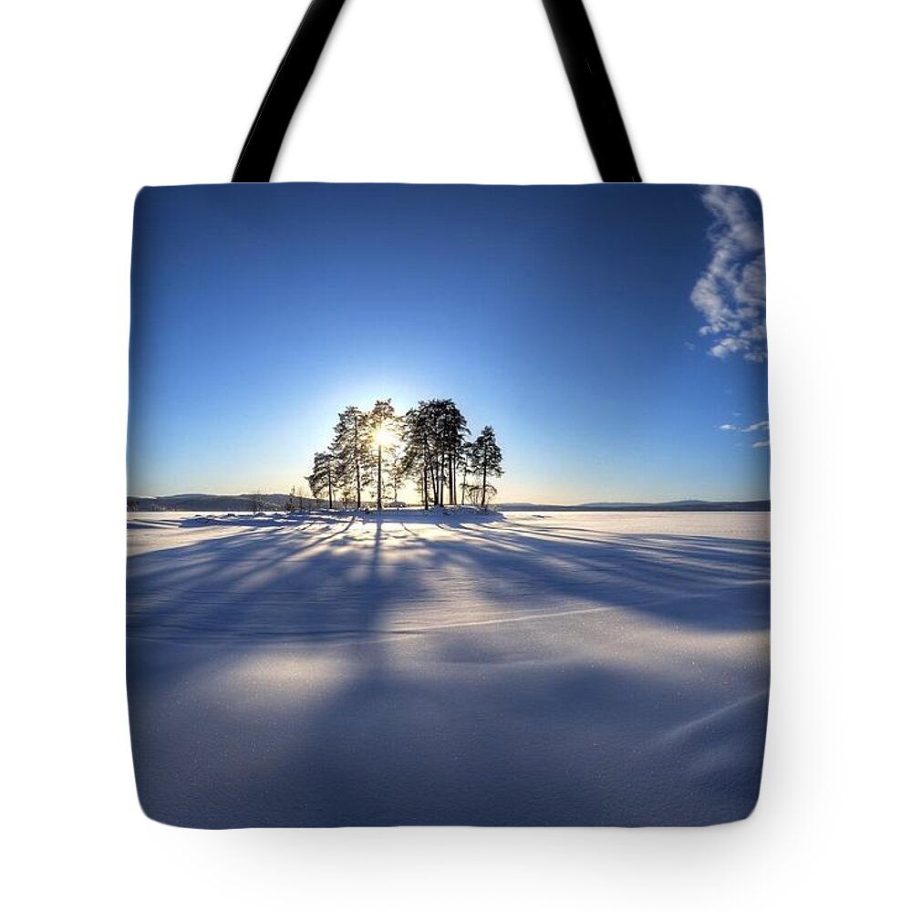 Winter Tote Bag featuring the digital art Winter #13 by Maye Loeser