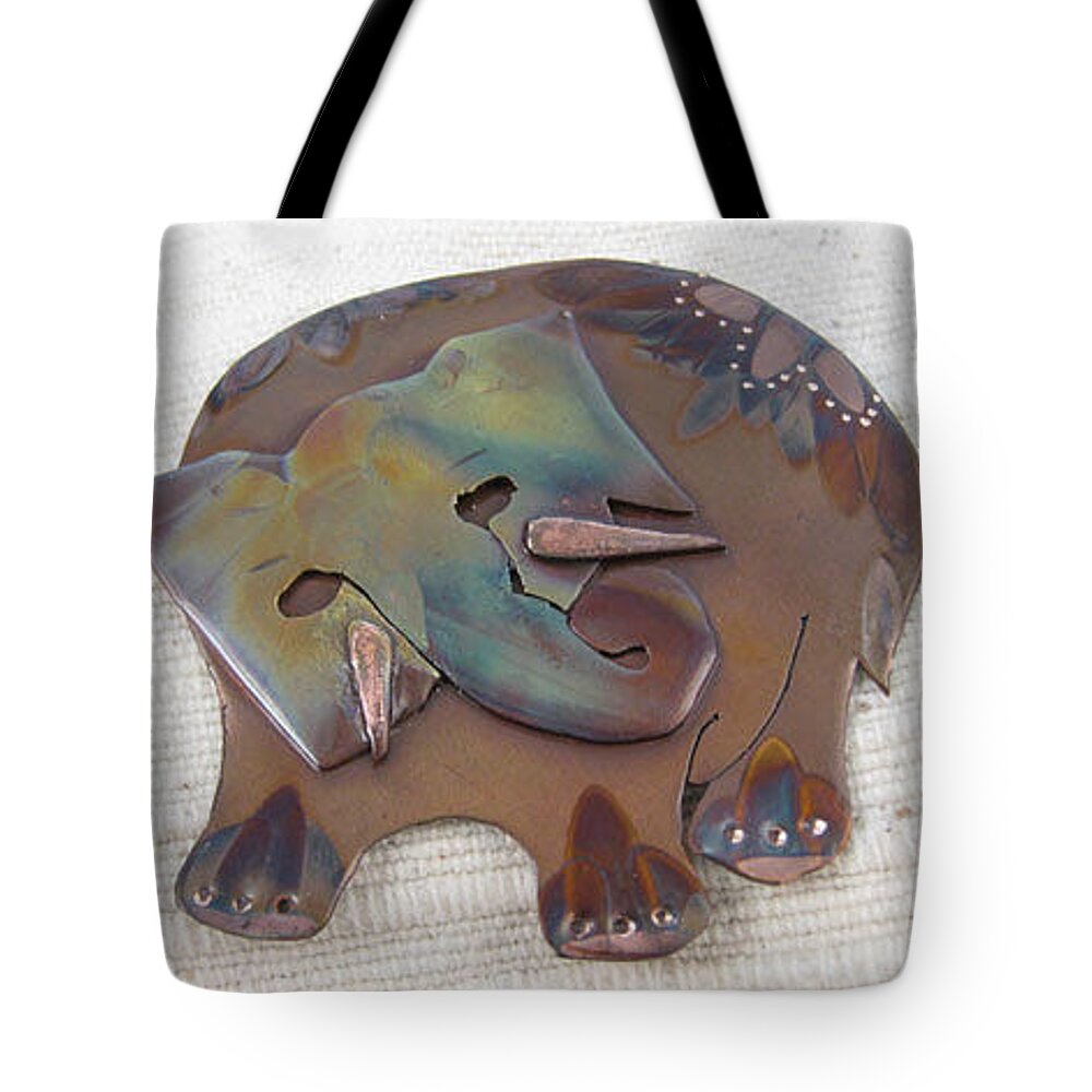 Jewelry Tote Bag featuring the jewelry 1362 Trying to Remember Pendant by Dianne Brooks