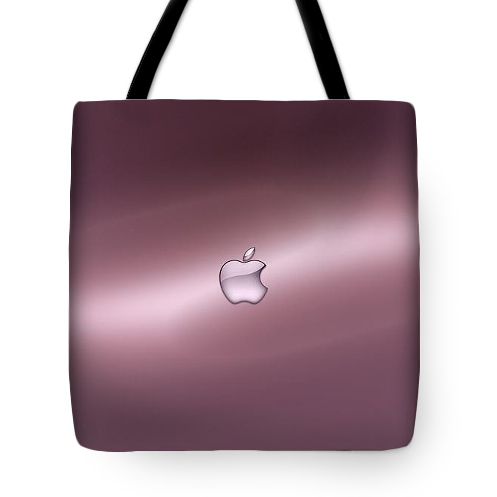 Apple Tote Bag featuring the digital art Apple #14 by Super Lovely
