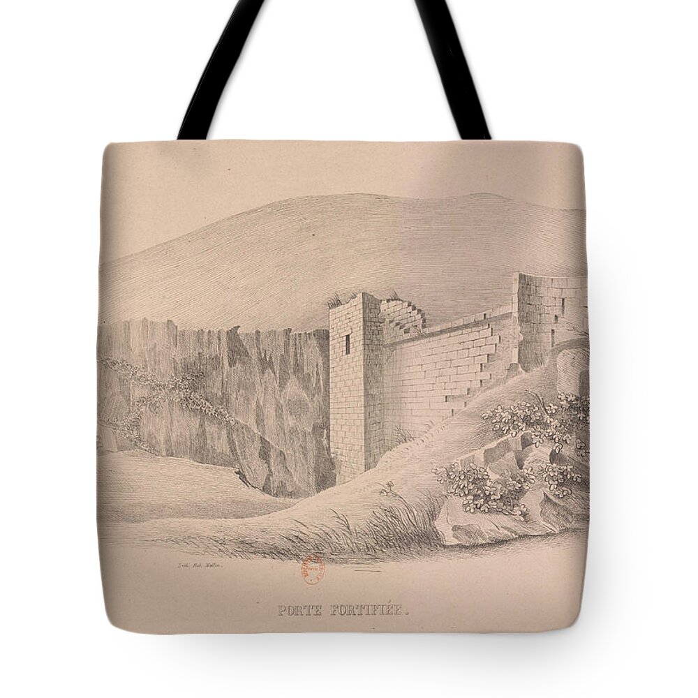 Ruins Of Ani  Capital Of Armenia 15 Tote Bag featuring the painting Capital of Armenia #15 by MotionAge Designs