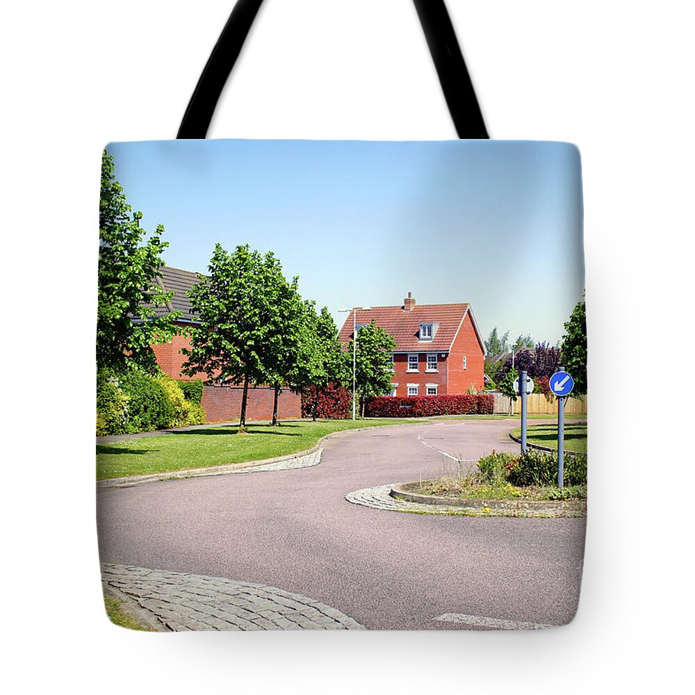 Address Tote Bag featuring the photograph Moreton Hall properties #15 by Tom Gowanlock