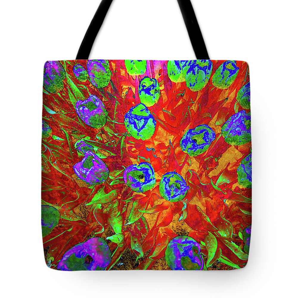 Texture Tote Bag featuring the photograph Texture Flowers #15 by Prince Andre Faubert
