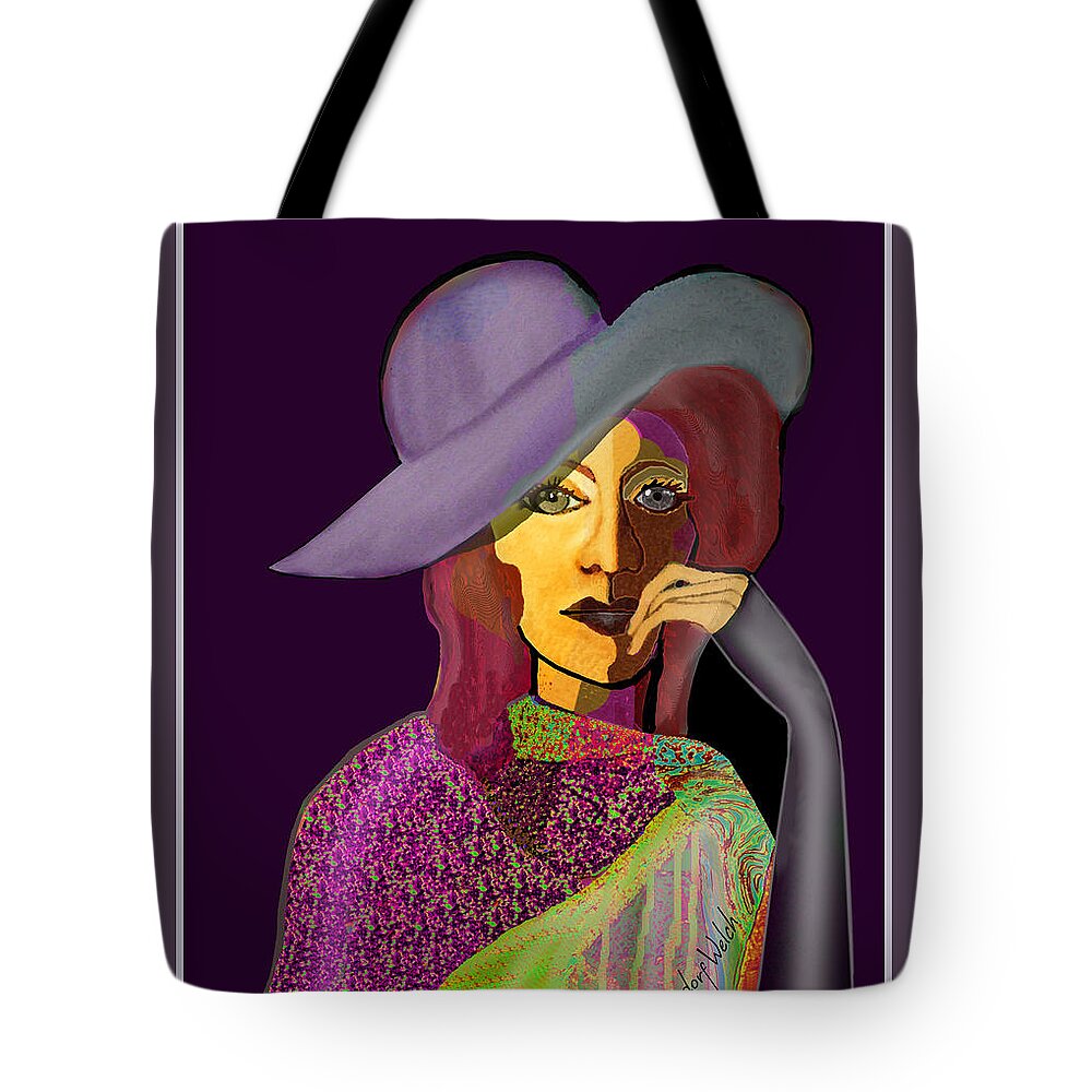 1634 Tote Bag featuring the digital art 1634 - My Eyes have seen it all 2017 by Irmgard Schoendorf Welch