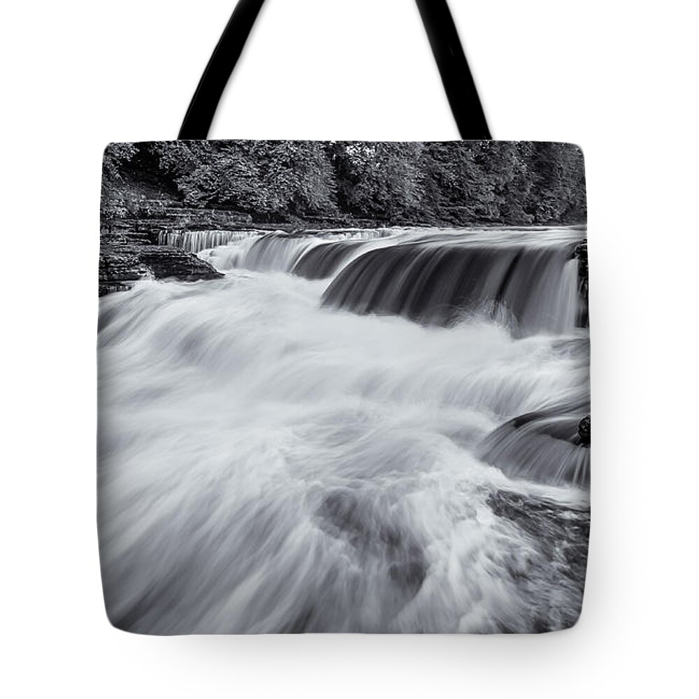 Waterfall Tote Bag featuring the photograph Aysgarth Falls #17 by Mariusz Talarek