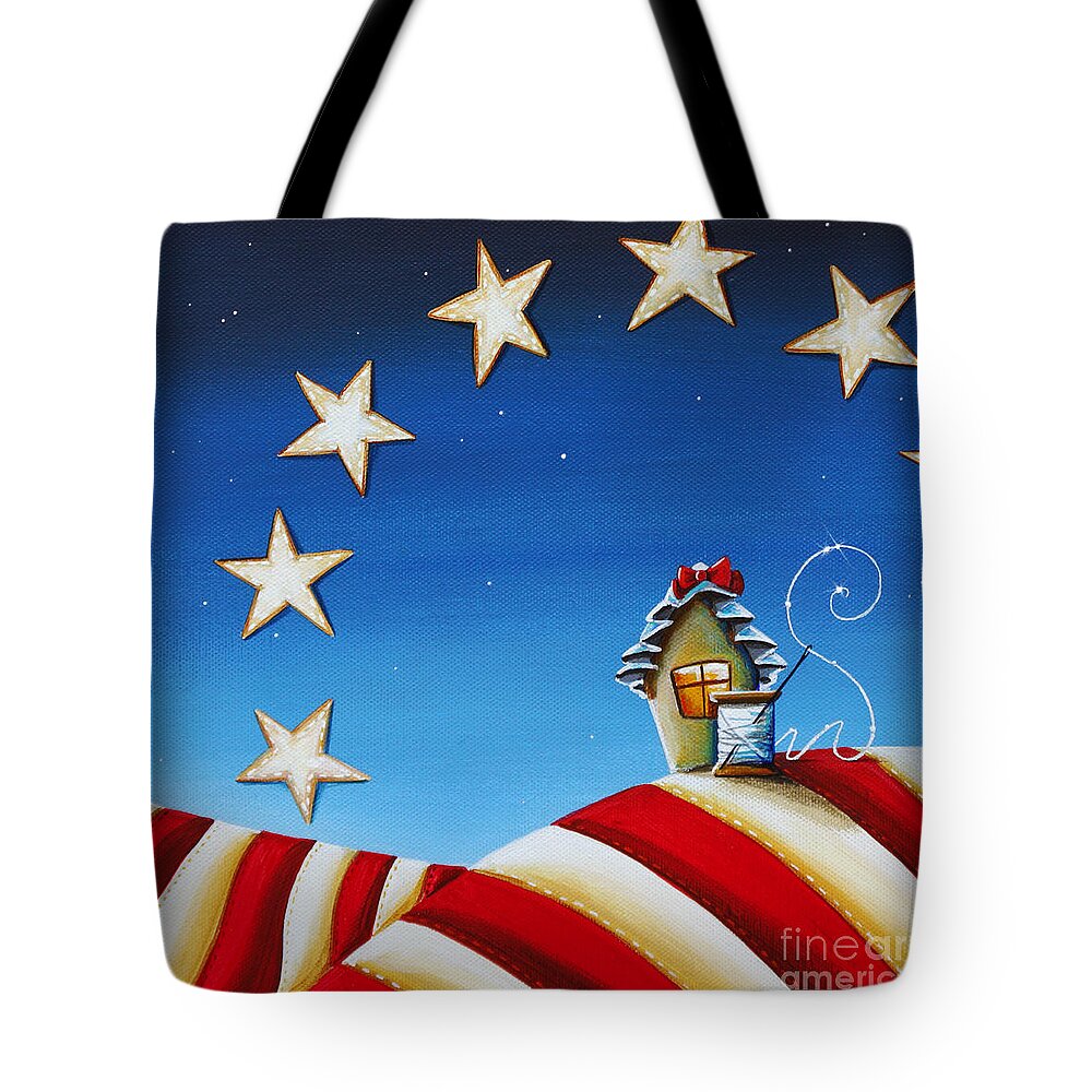 Betsy Ross Tote Bag featuring the painting 1776 by Cindy Thornton