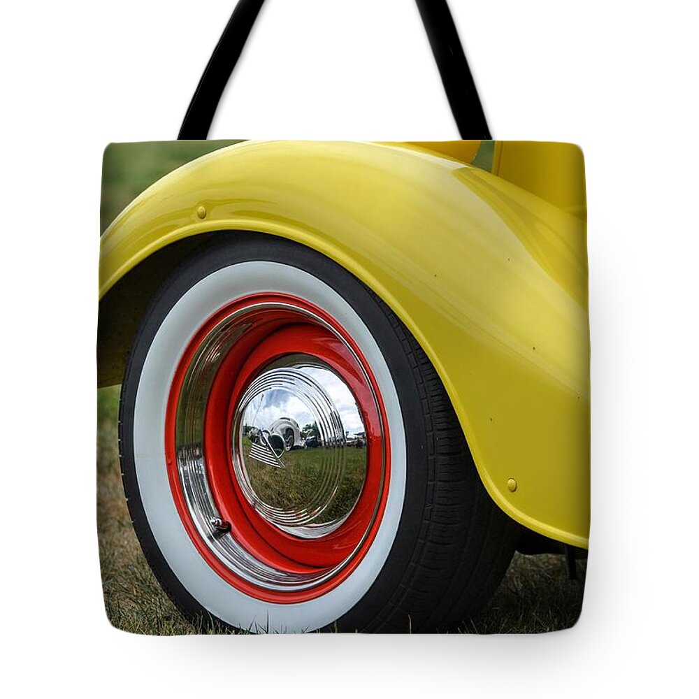 Abstract Tote Bag featuring the photograph Classic Ford  #19 by Dean Ferreira