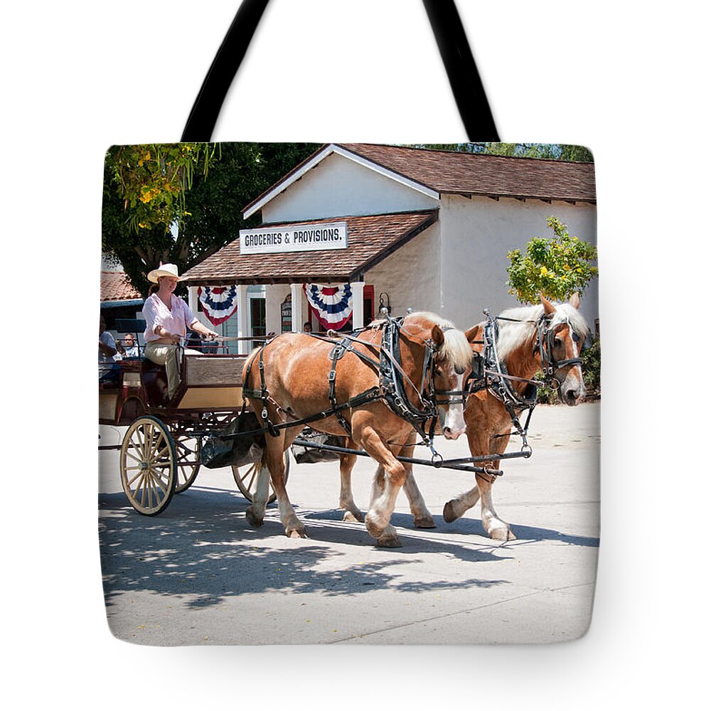 Animals Tote Bag featuring the digital art Old Town San Diego #19 by Carol Ailles