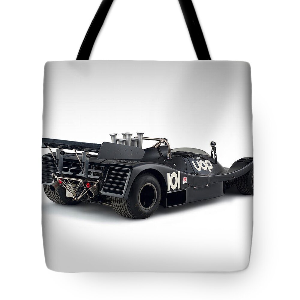 Race Car Tote Bag featuring the digital art Race Car #19 by Super Lovely