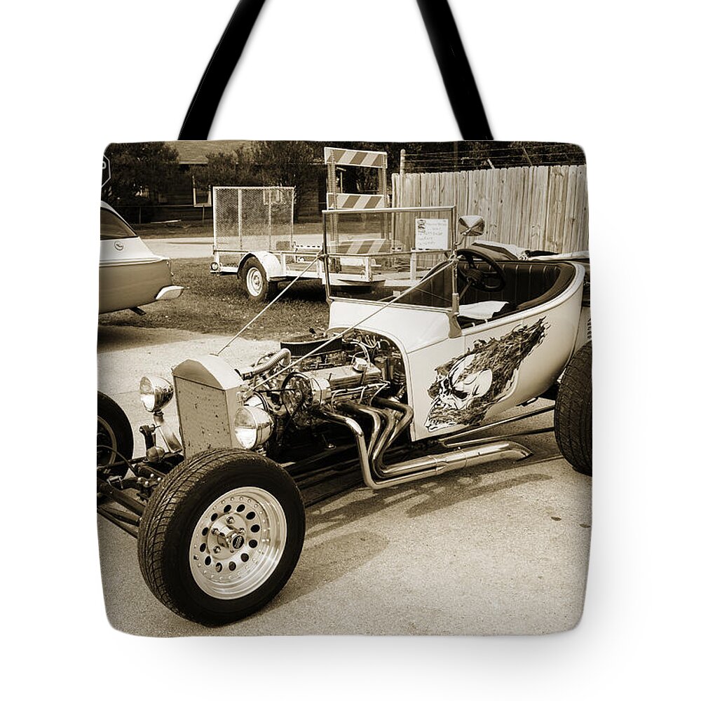 1923 Ford T-bucket Tote Bag featuring the photograph 1923 Ford T-Bucket Vintage Classic Car Photograph 5699.01 by M K Miller
