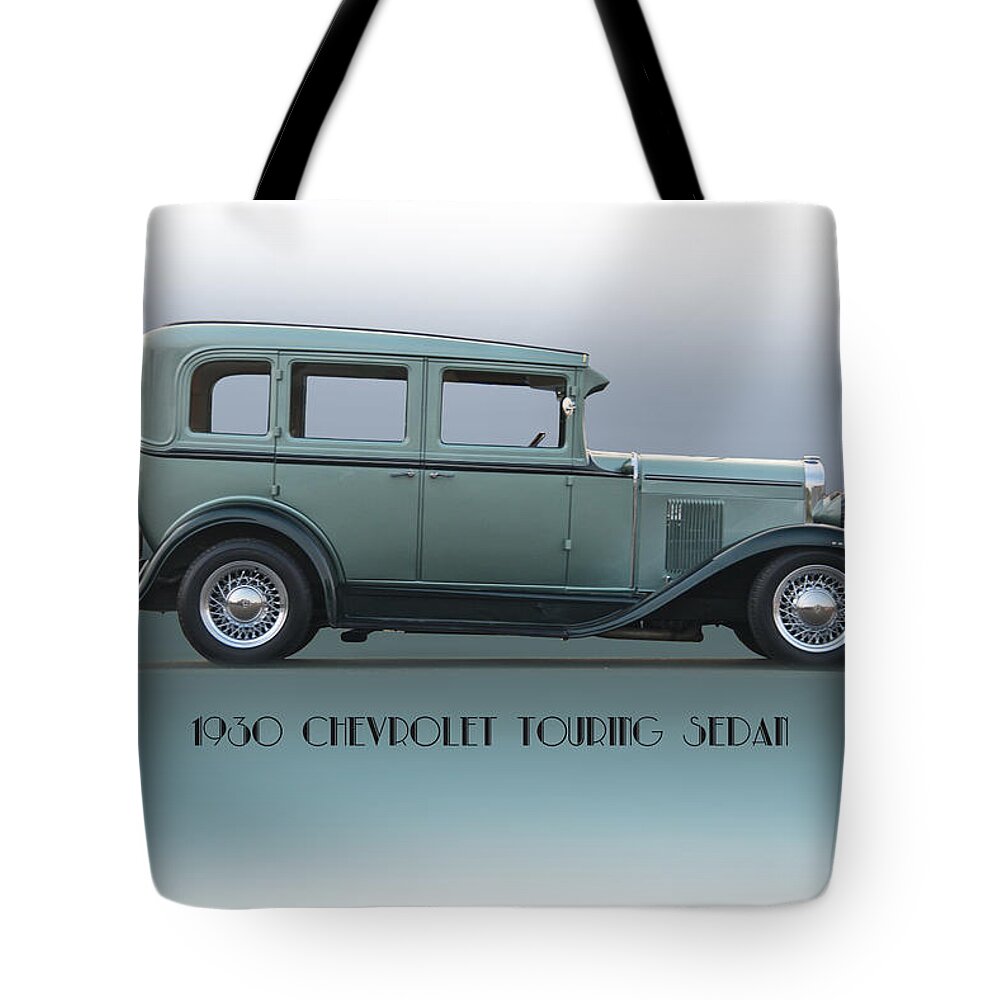 Automobile Tote Bag featuring the photograph 1930 Chevrolet Touring Sedan by Dave Koontz